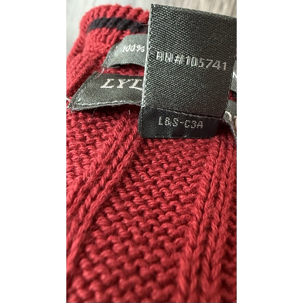 Grandpa Sweater‎ Vest L Red Cable Knit coastal grandma Cabincore Cottagecore Y2K - Picture 6 of 6